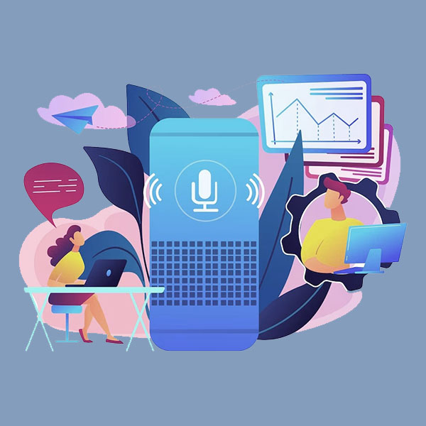 Interação gestual e por voz